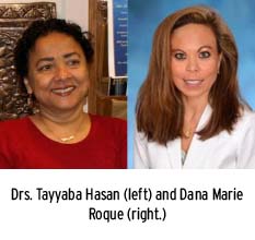 Drs. Hasan (left) and Roque (right)